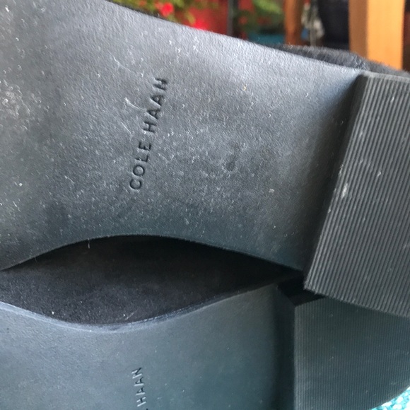 Cole Haan suede ankle boots. Worn once. Size 7 1/2 B. - Picture 3 of 8